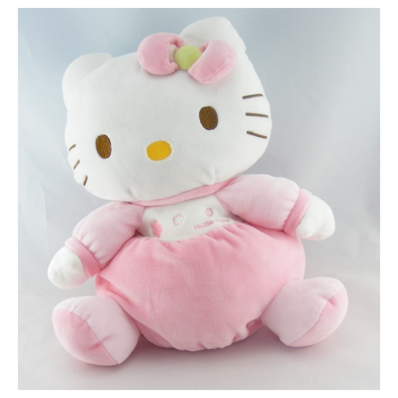 Doudou chat HELLO KITTY rose SANRIO LICENSE 