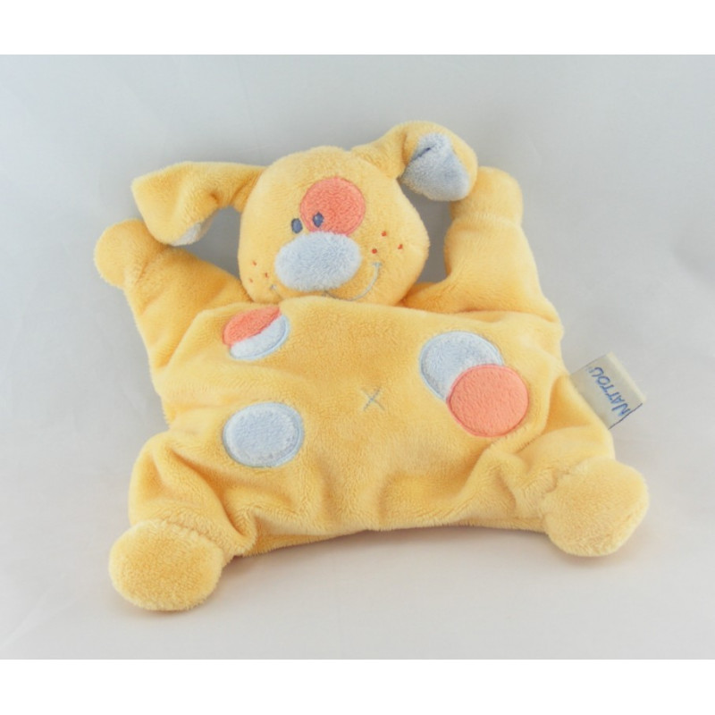 Doudou semi plat chien bleu KIABI