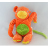 Doudou singe orange vert jaune IKEA