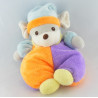 Doudou souris vert violet NOUNOURS