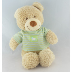 Doudou musical ours bleu vert mouton TEX BABY