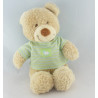 Doudou musical ours bleu vert mouton TEX BABY