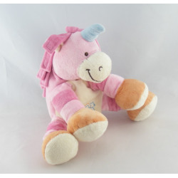 Doudou licorne rose BENGY NEUF