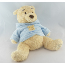 Doudou winnie l'ourson écru pull bleu DISNEY