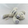 Doudou tigre chat gris mauve OBAIBI