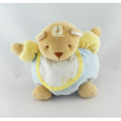 Doudou Ours boule Filo avec bavoir Tex