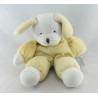 Doudou chien blanc jaune COMPTINE