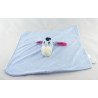 Doudou plat carré bleu rose Bourriquet DISNEY