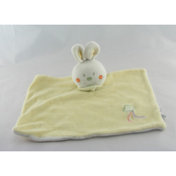 Doudou plat Lapin jaune cerf volant INFLUX