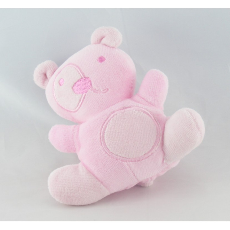 Doudou plat ours rose SIPLEC