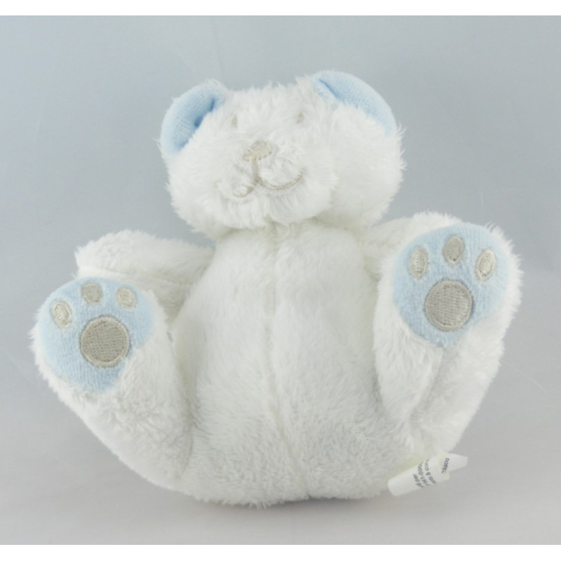 Doudou plat éponge lapin rose AUCHAN