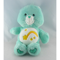 Peluche Bisounours vert Grostaquin étoile filante CARE BEARS 33 cm