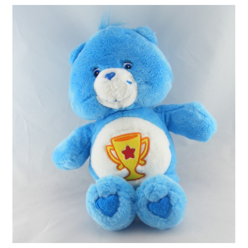 Peluche Bisounours bleu Groschampion coupe CARE BEARS 36 cm