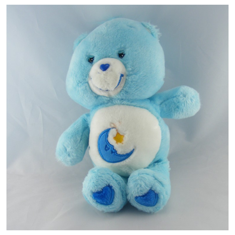 Peluche Bisounours bleu Grosdodo lune étoile CARE BEARS