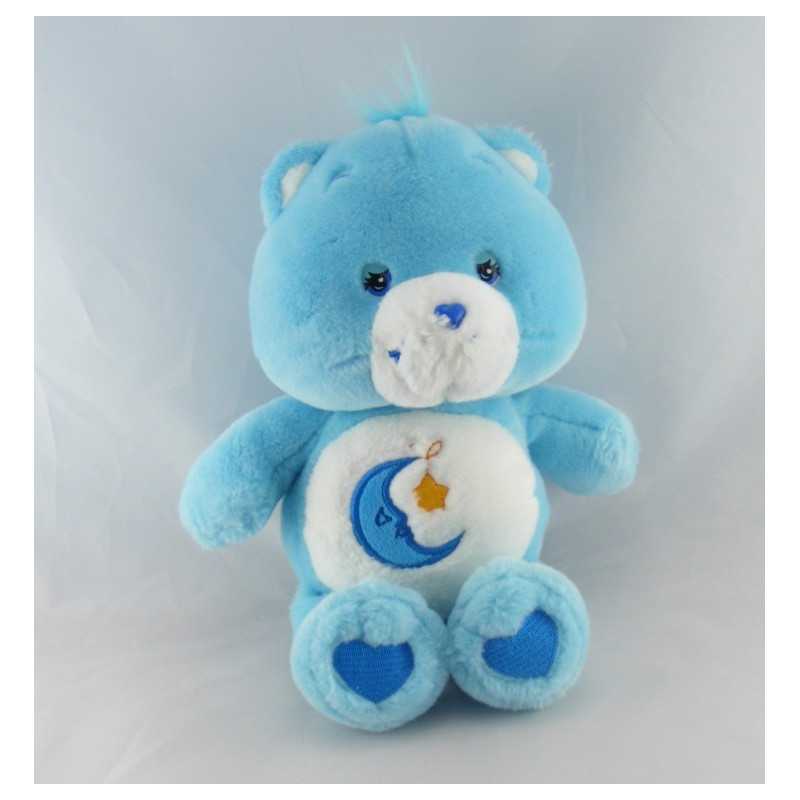 Peluche Bisounours bleu Grosdodo lune étoile CARE BEARS