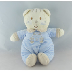 Doudou chat blanc rose VETIR