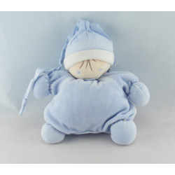 Doudou semi Plat Lutin Bleu Nounours