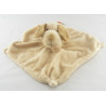 Doudou Plat chien beige marron Nicotoy