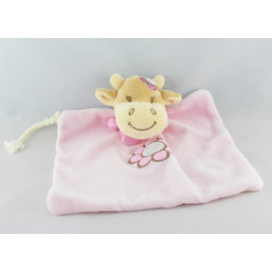 Doudou plat vache rose Lola rosalie BENGY 