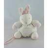 Doudou lapin rose gris TARTINE ET CHOCOLAT
