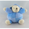 Doudou lapin boule jaune mauve vert bleu bonnet CMP