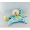 Doudou marionnette ours bleu vert UN REVE DE BEBE Poudre à dormir