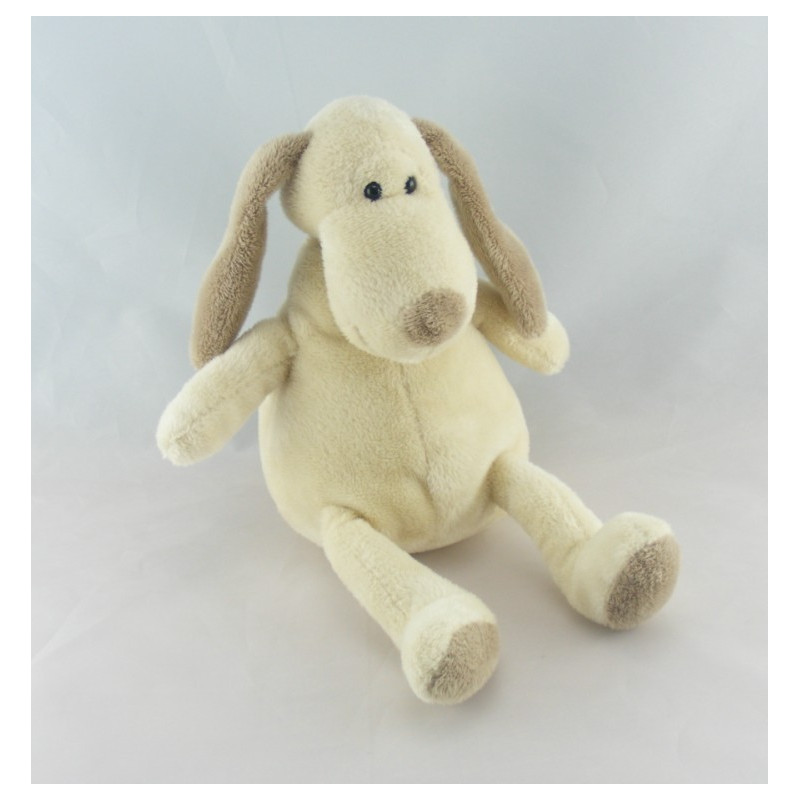 Doudou boule ours gris blanc rose étoile GIFI 