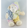 Doudou mouton agneau vert bleu mauve CMP