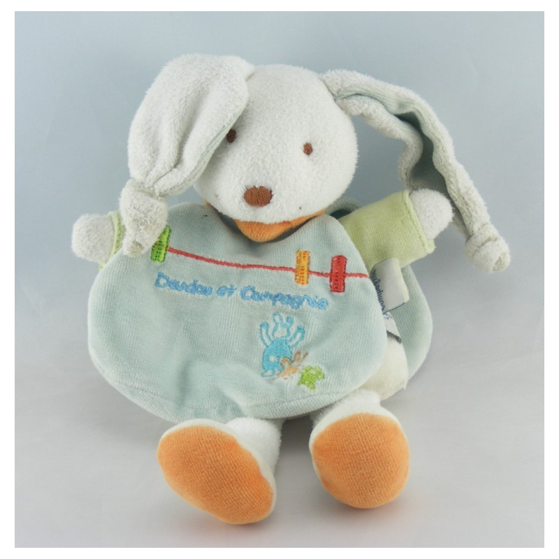 Doudou lapin Eliot cape bleu DOUDOU ET COMPAGNIE
