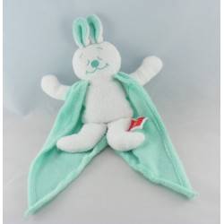 Doudou Ours éponge blanc   bleu avec cape TEX