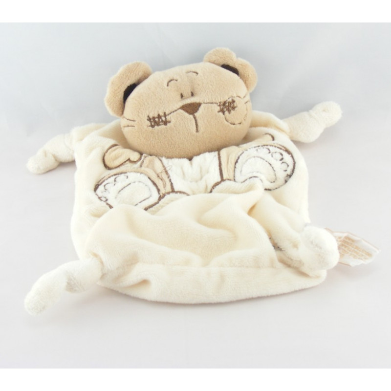 Doudou semi plat ours beige TIAMO COLLECTION