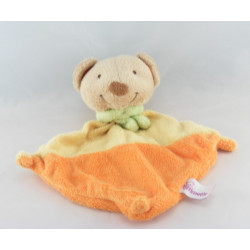 Doudou plat beige ecru ours POMMETTE