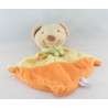 Doudou plat beige ecru ours POMMETTE