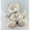 Doudou ours écru beige My Little Teddy NICOTOY 30 CM