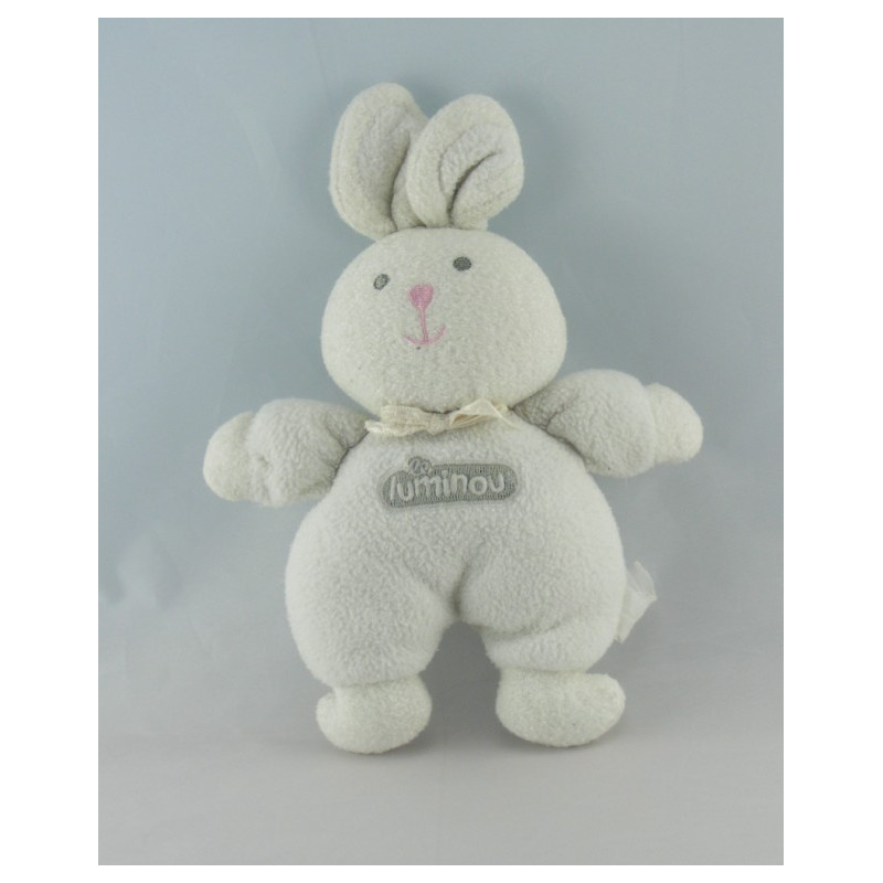 Doudou lapin blanc Luminou JEMINI