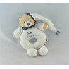 Doudou et compagnie Ours blanc bleu marine Lot de 2
