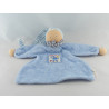 Doudou plat carré bleu etoile pouet KATHE KRUSE 