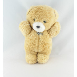 Doudou ours beige vichy bleu TARTINE ET CHOCOLAT
