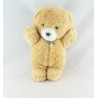 Doudou ours beige vichy bleu TARTINE ET CHOCOLAT