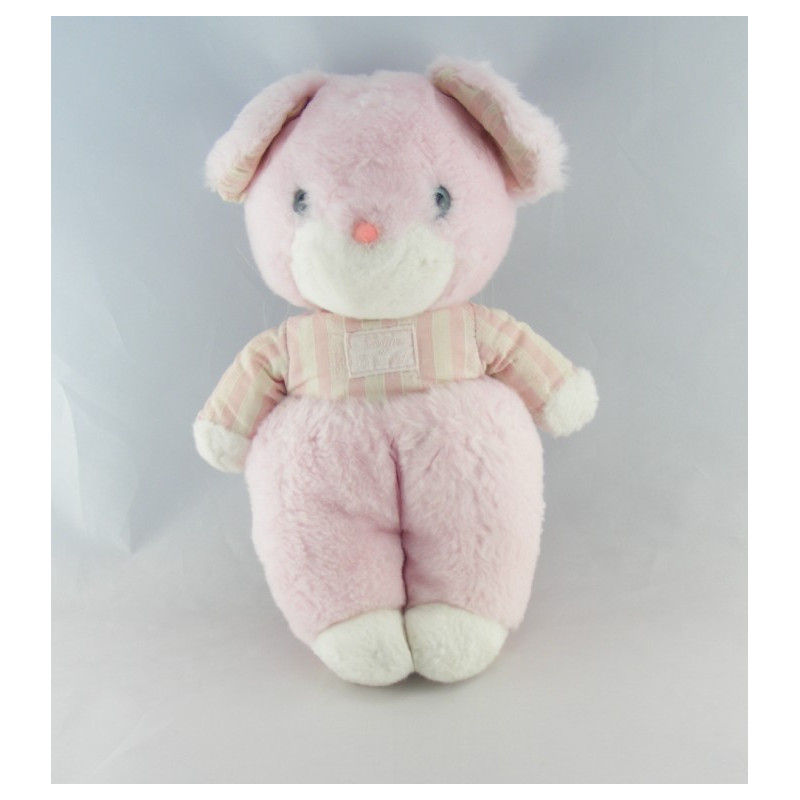 Doudou souris rayé rose TARTINE ET CHOCOLAT