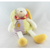Doudou  et compagnie semi plat lapin lapinou arlequin 