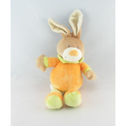 Doudou plat ours blanc beige GRAIN DE BLE