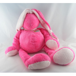 Doudou semi plat lapin rose TARTINE ET CHOCOLAT
