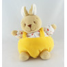 Doudou lapin jaune Gaspard abeille NOUKIE'S