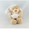 Doudou musical ours beige rose bonnet étoile NATTOU