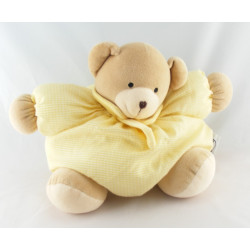 Doudou Ours jaune fleur NICOTOY