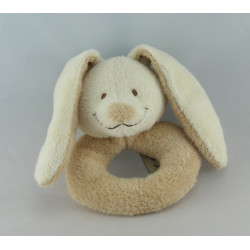 Doudou plat ours bleu vert Nicotoy 