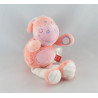 Doudou musical Ane cheval lapin rose TEX