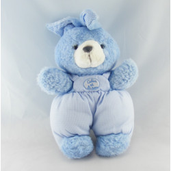 Doudou souris salopette bleu CALIN ET BISOU