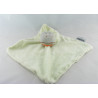 Doudou plat hippopotame gris vert INFLUX